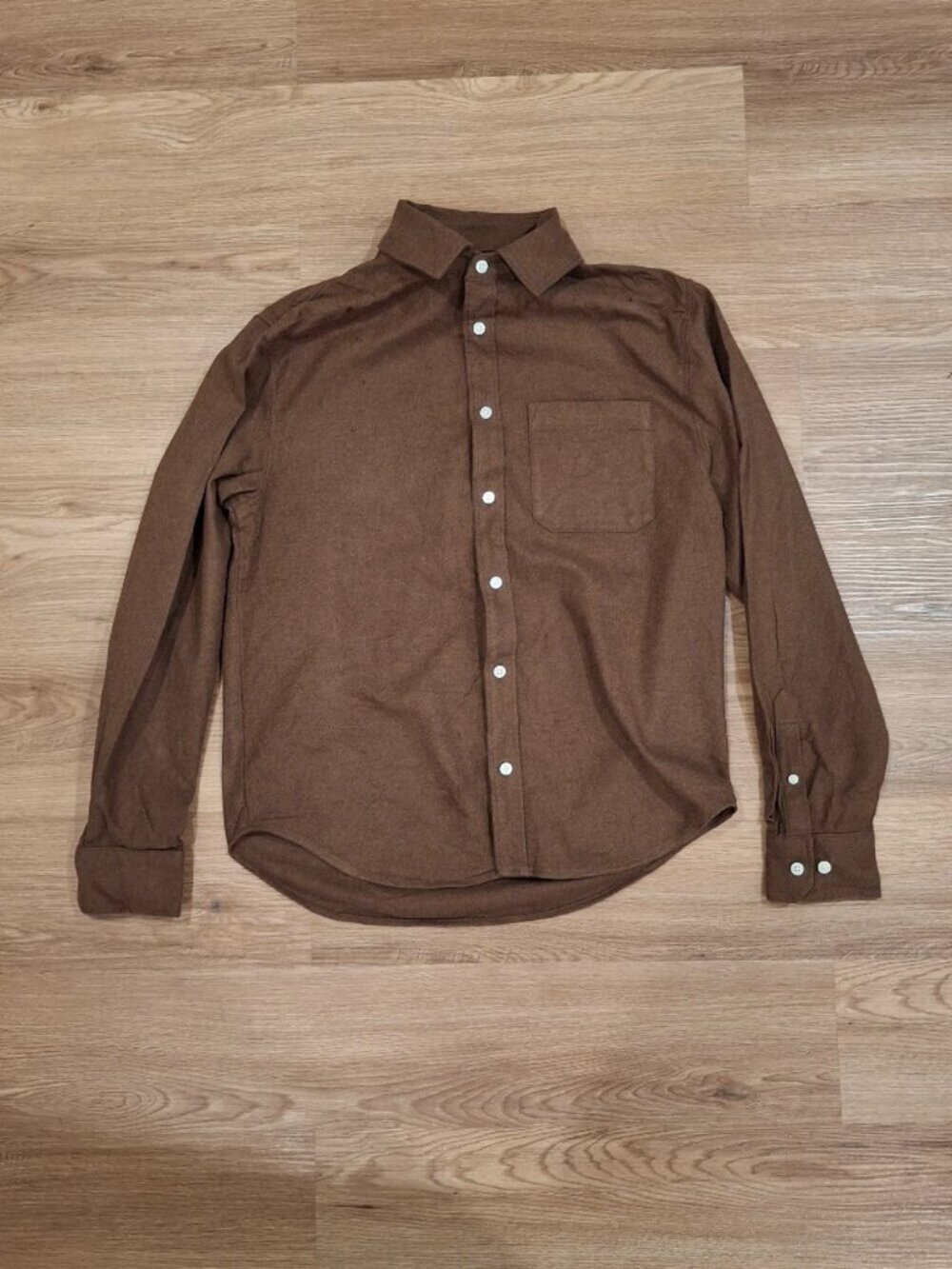NWOT - Everlane Brushed Flannel Shirt - Small - Cocoa Brown